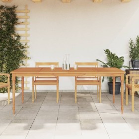 Batavia table made of solid teak wood 200x100x75 cm by vidaXL, Garden tables - Ref: Foro24-363256, Price: 272,59 €, Discount: %