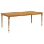 Batavia table made of solid teak wood 200x100x75 cm by vidaXL, Garden tables - Ref: Foro24-363256, Price: 272,59 €, Discount: %