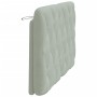 Light gray velvet padded headboard 120 cm by vidaXL, Headboards and footboards - Ref: Foro24-374720, Price: 59,99 €, Discount: %