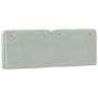 Light gray velvet padded headboard 120 cm by vidaXL, Headboards and footboards - Ref: Foro24-374720, Price: 59,99 €, Discount: %