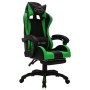 Silla gaming con luces LED RGB cuero sintético verde y negro de vidaXL, Sillas de oficina - Ref: Foro24-288009, Precio: 179,2...