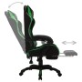 Silla gaming con luces LED RGB cuero sintético verde y negro de vidaXL, Sillas de oficina - Ref: Foro24-288009, Precio: 179,2...