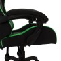 Silla gaming con luces LED RGB cuero sintético verde y negro de vidaXL, Sillas de oficina - Ref: Foro24-288009, Precio: 179,2...