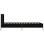 Estructura de cama madera de ingeniería y metal negro 90x200 cm de vidaXL, Camas y somieres - Ref: Foro24-845517, Precio: 107...