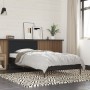 Black engineered wood and metal bed frame 75x190 cm by vidaXL, Beds and slatted bases - Ref: Foro24-845557, Price: 101,11 €, ...