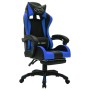 Silla gaming con luces LED RGB cuero sintético azul y negro de vidaXL, Sillas de oficina - Ref: Foro24-288006, Precio: 203,32...