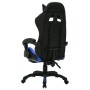 Silla gaming con luces LED RGB cuero sintético azul y negro de vidaXL, Sillas de oficina - Ref: Foro24-288006, Precio: 203,32...