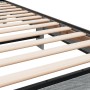 Sonoma gray metal engineered wood bed frame 90x200 cm by vidaXL, Beds and slatted bases - Ref: Foro24-845810, Price: 99,04 €,...