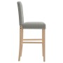 High stools 2 units solid rubber wood and fabric by vidaXL, Kitchen stools - Ref: Foro24-4006200, Price: 114,51 €, Discount: %