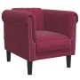 3-piece velvet sofa set in deep red wine color by vidaXL, Sofas - Ref: Foro24-3209213, Price: 735,52 €, Discount: %