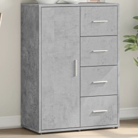 Aparador de madera de ingeniería gris hormigón 60x31x84 cm de vidaXL, Aparadores - Ref: Foro24-840509, Precio: 101,31 €, Desc...