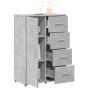 Aparador de madera de ingeniería gris hormigón 60x31x84 cm de vidaXL, Aparadores - Ref: Foro24-840509, Precio: 95,99 €, Descu...