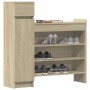 Zapatero madera de ingeniería roble Sonoma 100,5x28x100 cm de vidaXL, Zapateros y organizadores de calzado - Ref: Foro24-8404...