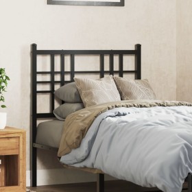 Black metal headboard 75 cm by vidaXL, Headboards and footboards - Ref: Foro24-376350, Price: 26,99 €, Discount: %