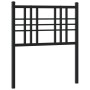 Cabecero de metal negro 75 cm de vidaXL, Cabeceros y pies de cama - Ref: Foro24-376350, Precio: 26,41 €, Descuento: %