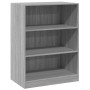 Armario de madera de ingeniería gris Sonoma 77x48x102 cm de vidaXL, Organizadores de vestidores y perchas de barra - Ref: For...