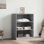 Engineered wood wardrobe in Sonoma grey, 77x48x102 cm by vidaXL, Dresser Organizers and Bar Hangers - Ref: Foro24-840826, Pri...