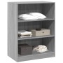 Armario de madera de ingeniería gris Sonoma 77x48x102 cm de vidaXL, Organizadores de vestidores y perchas de barra - Ref: For...