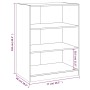 Engineered wood wardrobe in Sonoma grey, 77x48x102 cm by vidaXL, Dresser Organizers and Bar Hangers - Ref: Foro24-840826, Pri...