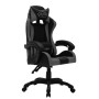 Silla gaming con luces LED RGB cuero sintético gris y negro de vidaXL, Sillas de oficina - Ref: Foro24-288000, Precio: 180,48...