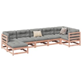 Set mit 7 Gartensofas mit Kissen aus Douglasienholz von vidaXL, Gartensets - Ref: Foro24-3299547, Preis: 676,93 €, Rabatt: %