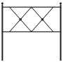 Black metal headboard 90 cm by vidaXL, Headboards and footboards - Ref: Foro24-376530, Price: 34,51 €, Discount: %