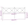 Kopfteil aus schwarzem Metall, 193 cm von vidaXL, Kopf- und Fußteile - Ref: Foro24-376539, Preis: 48,73 €, Rabatt: %