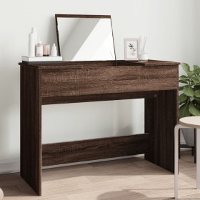 Dresser with oak brown mirror 100x45x76 cm by vidaXL, Bedroom Dressers - Ref: Foro24-840701, Price: 127,88 €, Discount: %