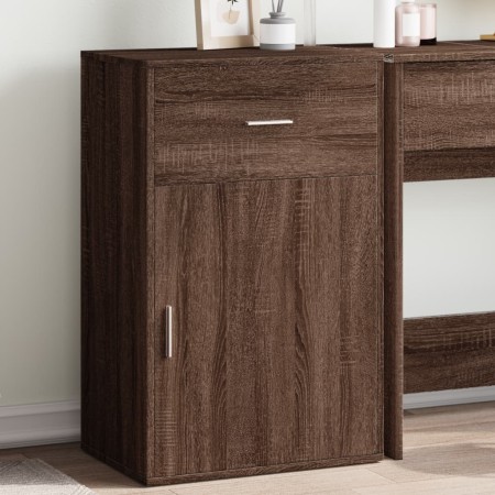 Wooden storage cabinet in brown oak engineering, 56.5x39x90 cm by vidaXL, Lockers and storage cabinets - Ref: Foro24-840715, ...