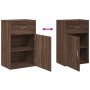 Wooden storage cabinet in brown oak engineering, 56.5x39x90 cm by vidaXL, Lockers and storage cabinets - Ref: Foro24-840715, ...