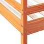 Solid wax brown pine wood bunk bed 90x200/140x200 cm by vidaXL, Beds and slatted bases - Ref: Foro24-3207192, Price: 347,05 €...