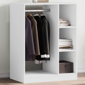 Engineered wood white wardrobe 77x48x102 cm by vidaXL, Dresser Organizers and Bar Hangers - Ref: Foro24-840807, Price: 108,99...