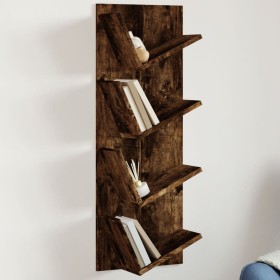 Wall shelf 4 levels smoked oak 33x16x90 cm by vidaXL, Shelves and shelves - Ref: Foro24-840720, Price: 38,05 €, Discount: %