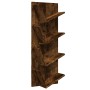 Wall shelf 4 levels smoked oak 33x16x90 cm by vidaXL, Shelves and shelves - Ref: Foro24-840720, Price: 38,99 €, Discount: %