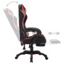 Gaming-Stuhl mit RGB-LED-Leuchten, Kunstleder rot und schwarz von vidaXL, Bürostühle - Ref: Foro24-288007, Preis: 209,69 €, R...