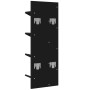 Estantería de pared 4 niveles negro 33x16x90 cm de vidaXL, Estantes y estanterías - Ref: Foro24-840717, Precio: 34,58 €, Desc...