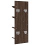 Wall shelf 4 levels brown oak 33x16x90 cm by vidaXL, Shelves and shelves - Ref: Foro24-840722, Price: 39,99 €, Discount: %