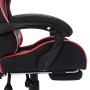 Silla gaming con luces LED RGB cuero sintético rojo y negro de vidaXL, Sillas de oficina - Ref: Foro24-288007, Precio: 209,69...