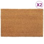 Felpudos 2 unidades fibra de coco natural 40x60 cm de vidaXL, Felpudos - Ref: Foro24-155597, Precio: 30,54 €, Descuento: %