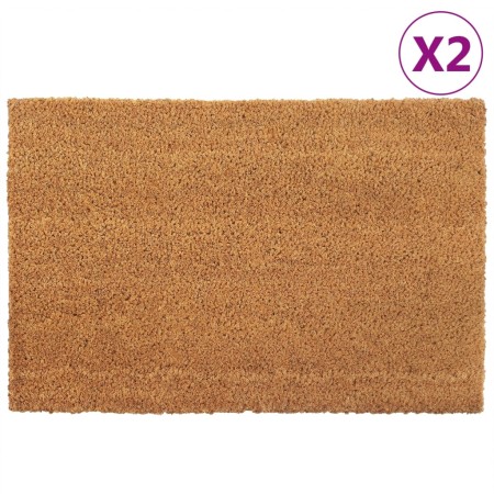 Doormats 2 units natural coconut fiber 40x60 cm by vidaXL, Doormats - Ref: Foro24-155597, Price: 30,56 €, Discount: %