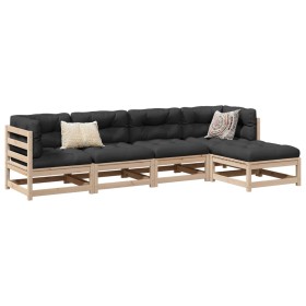 5-piece solid pine wood garden sofa set by vidaXL, Garden sets - Ref: Foro24-3299384, Price: 241,99 €, Discount: %