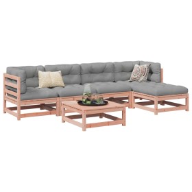 6-piece garden sofa set made of solid Douglas fir wood by vidaXL, Garden sets - Ref: Foro24-3299399, Price: 319,38 €, Discoun...