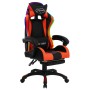 Silla gaming con luces LED RGB cuero sintético naranja y negro de vidaXL, Sillas de oficina - Ref: Foro24-288012, Precio: 190...