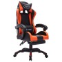 Silla gaming con luces LED RGB cuero sintético naranja y negro de vidaXL, Sillas de oficina - Ref: Foro24-288012, Precio: 190...