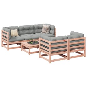 6-piece garden sofa set made of solid Douglas fir wood by vidaXL, Garden sets - Ref: Foro24-3299288, Price: 344,99 €, Discoun...