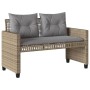 Set mit 4 Gartensofas und Kissen Kunstrattanglas beige von vidaXL, Modulare Sofas für den Außenbereich - Ref: Foro24-368137, ...