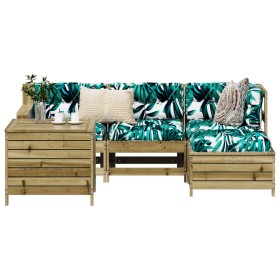 5-piece garden sofa set made of impregnated pine wood by vidaXL, Garden sets - Ref: Foro24-3250487, Price: 379,99 €, Discount: %