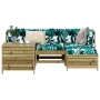 5-piece garden sofa set made of impregnated pine wood by vidaXL, Garden sets - Ref: Foro24-3250491, Price: 357,59 €, Discount: %