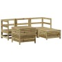 5-piece garden sofa set made of impregnated pine wood by vidaXL, Garden sets - Ref: Foro24-3250491, Price: 357,59 €, Discount: %