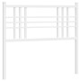 Cabecero de metal blanco 100 cm de vidaXL, Cabeceros y pies de cama - Ref: Foro24-376402, Precio: 28,40 €, Descuento: %